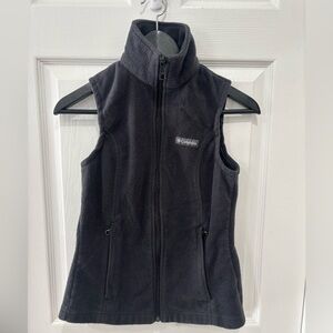 Women's Columbia Fleece Vest, SIZE:Xs Black